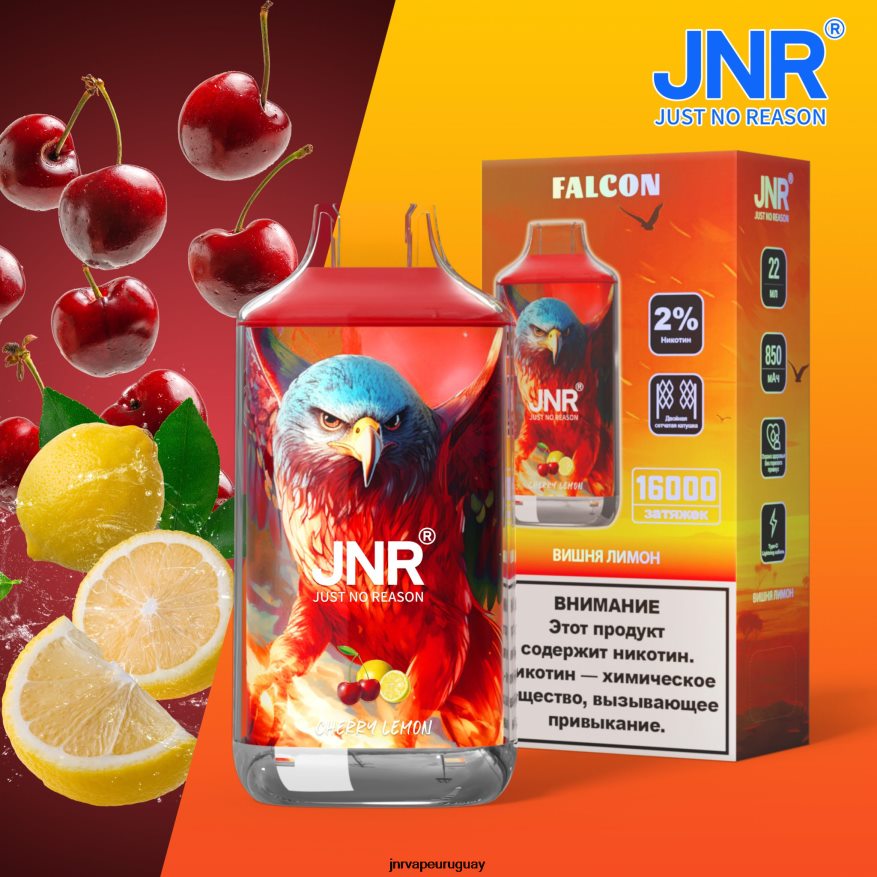 halcón jnr limón cereza sin frutas J4NP8T218 -JNR Vape Uruguay