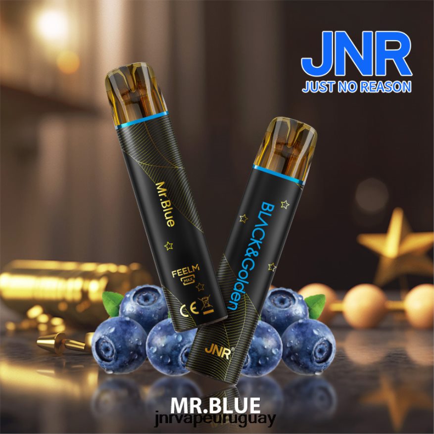 jnr negro y dorado señor azul J4NP8T278 -JNR Vape Uruguay